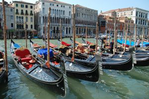 Gondolas at Grand Canal Venice