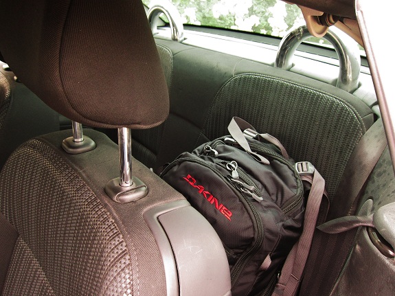 Peugeot 207cc back seat space