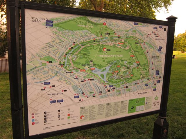 Regent's Park Map London
