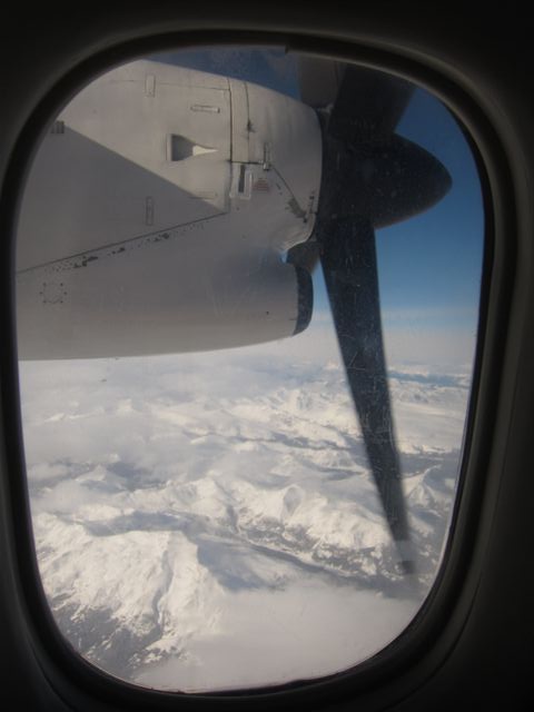 British Columbia Mountains Seen from Dash 8