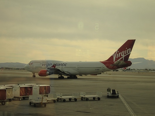 Virgin 747 McCarron Airport Las Vegas