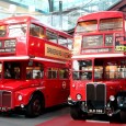 Travel Photo Thursday: London Transport Museum A trip through the museum sends you up a time machine elevator where the display counts you back towards 19th century London on the 2nd floor. It was a cute gimmick but I actually preferred seeing a children's tour that actually had them crawl one at a time through a swirly time machine cloth tube with period costumed tour guides at the end. Sometimes low tech is better. As you work your way back downstairs you move forwards in time from horse drawn carriages, to above ground rail, below ground rail, transport during the wars, through today and into tomorrow. For a casual visitor you could probably see everything in a couple of hours, but anyone with an interest in history and transport should allow at least half a day.