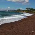 Naupaka: The Other Black Sand Beach on Maui Located in Makena State Park, a short 20 minute drive south of Kihei, Naupaka is very close to most of the island's more affordable tourist accommodations yet is still reasonably quiet. The volcanic black sand is relatively coarse compared to Hawaii's white sand beaches and there aren't any typical public beach amenities but it's still a great place to stop for a picnic and to take in some unique views.