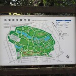 Map of Shinjuku Gyoen National Park in Tokyo