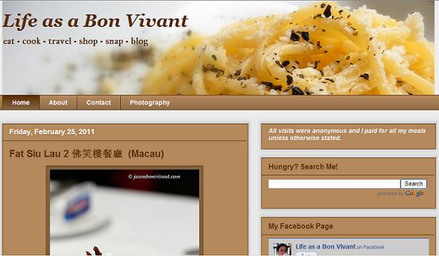 Life as a Bon Vivant Food Blog
