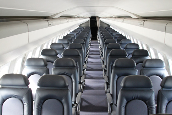 Passenger Compartment of Concorde G-BOAG Museum of Flight