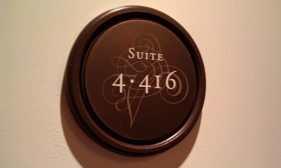 Room Sign at Las Vegas Venetian Hotel